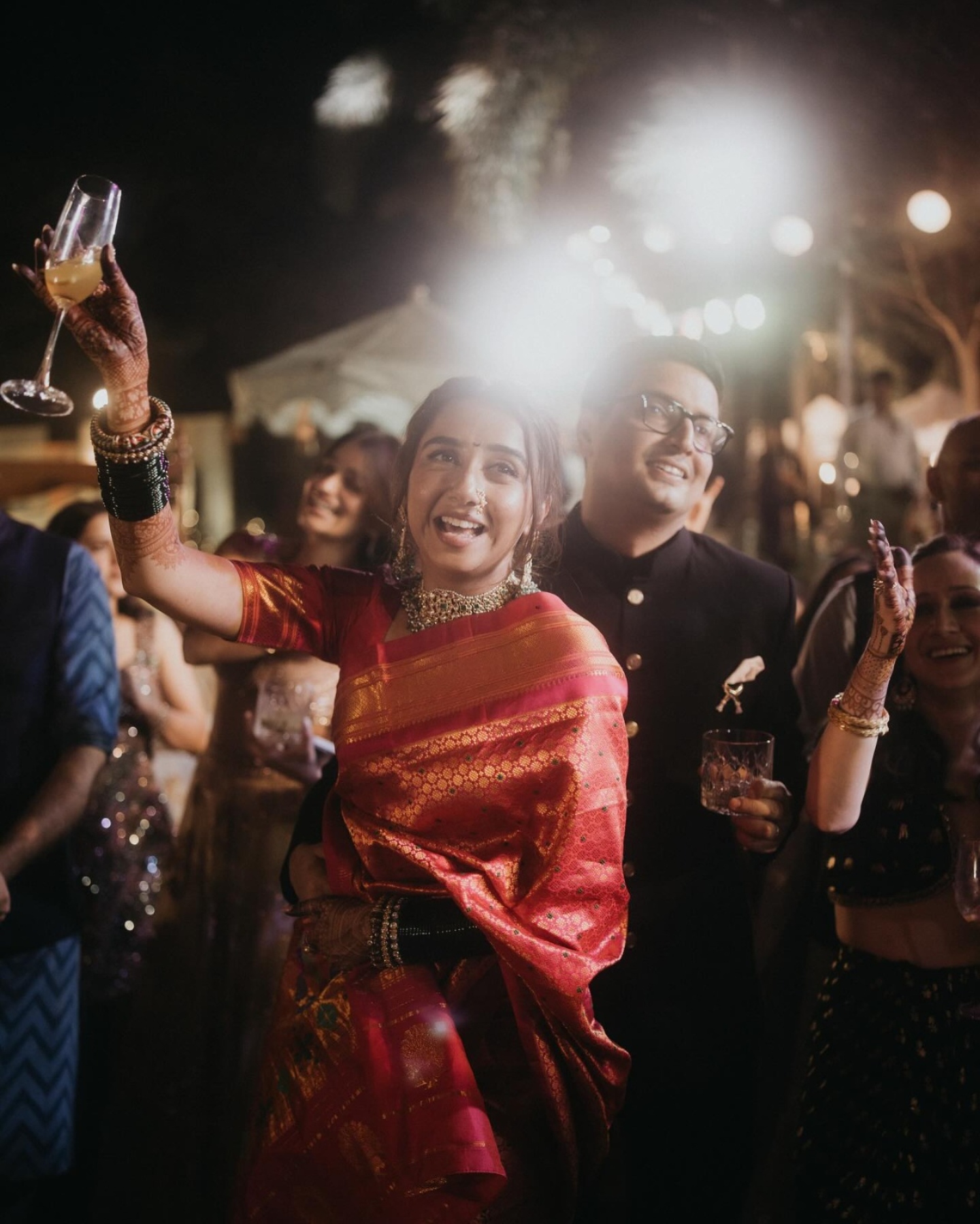 Prajakta Koli & Vrishank Khanal's Sangeet & Cocktail ceremony