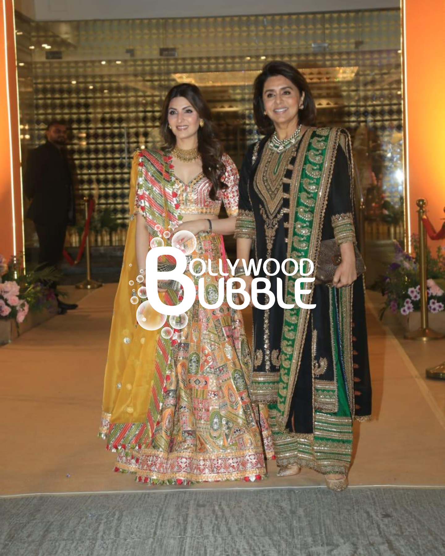 Riddhima Kapoor Sahni & Neetu Kapoor at Aadar Jain & Alekha Advani's Mehendi Sundowner