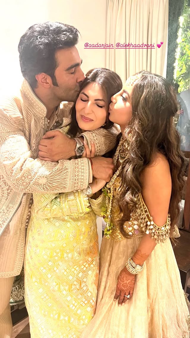 Riddhima Kapoor Sahni at Aadar Jain and Alekha Advani