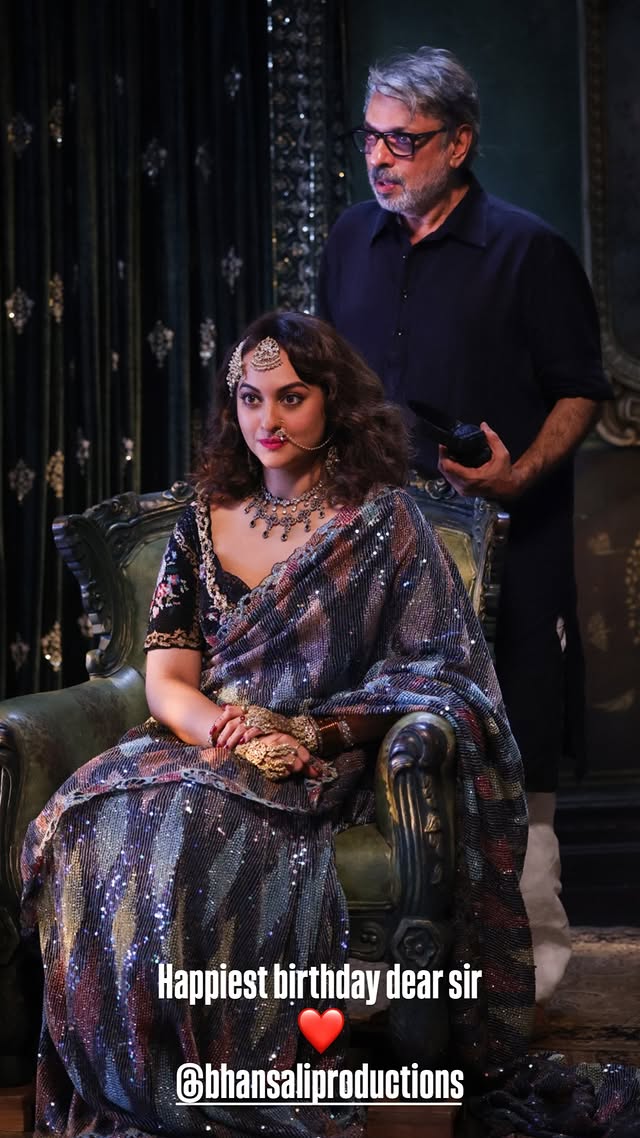Sonakshi Sinah wishing Sanjay Leela Bhansali a happy birthday