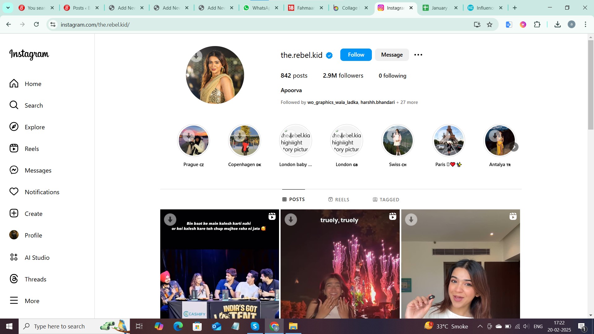 'The Rebel Kid' Apoorva Mukhija UNFOLLOWS everyone on Instagram