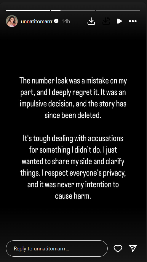 Unnati Tomar on leaking Digvijay's number