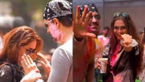 Aamir Ali celebrates Holi With GF Ankita Kukreti