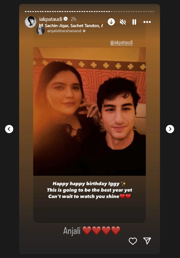 Anjali Anand wishes Ibrahim Ali Khan