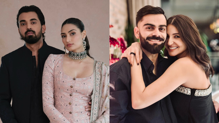 Athiya Shetty and Anushka Sharma celebrate India's win at ICC Champions trophy