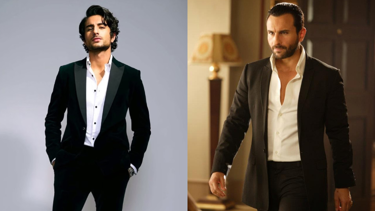 Ibrahim Ali Khan & Saif Ali Khan In Suits
