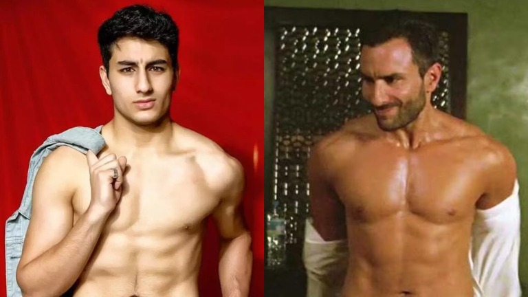 Ibrahim Ali Khan & Saif Ali Khan Phsique