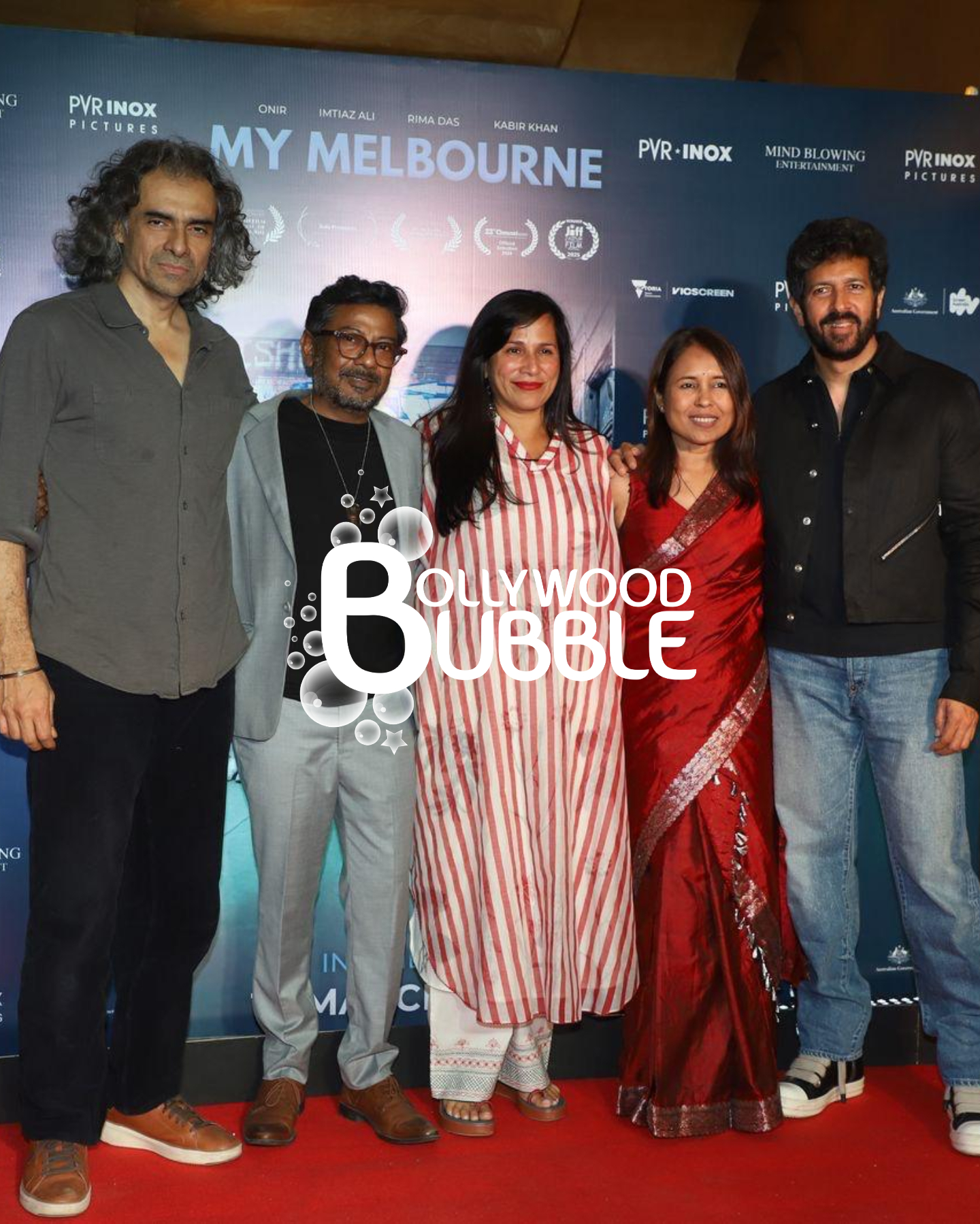Imitaz Ali, Onir, Rima and Kabir Khan at My Melbourne screening