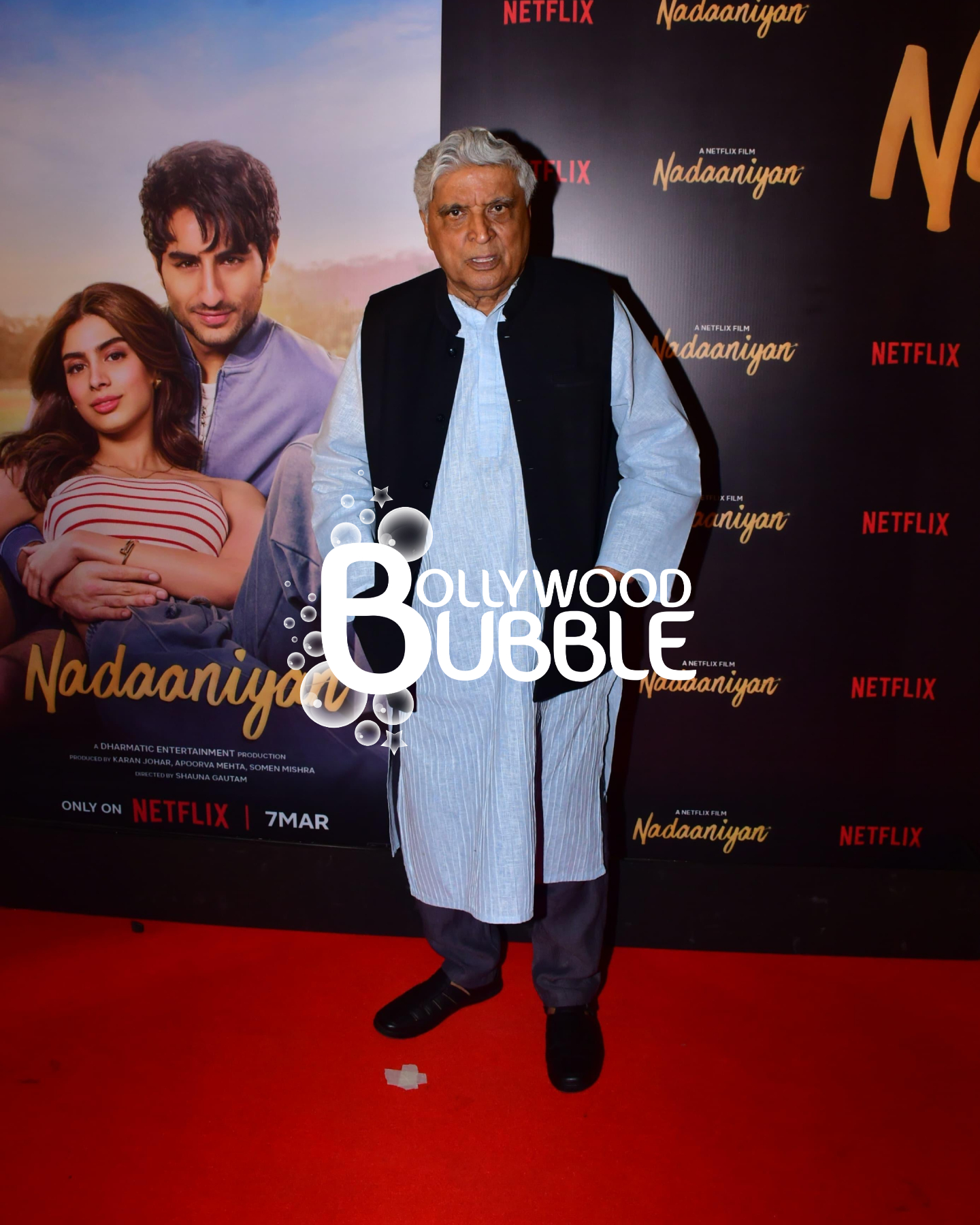Javed Akhtar at Nadaaniyan screening