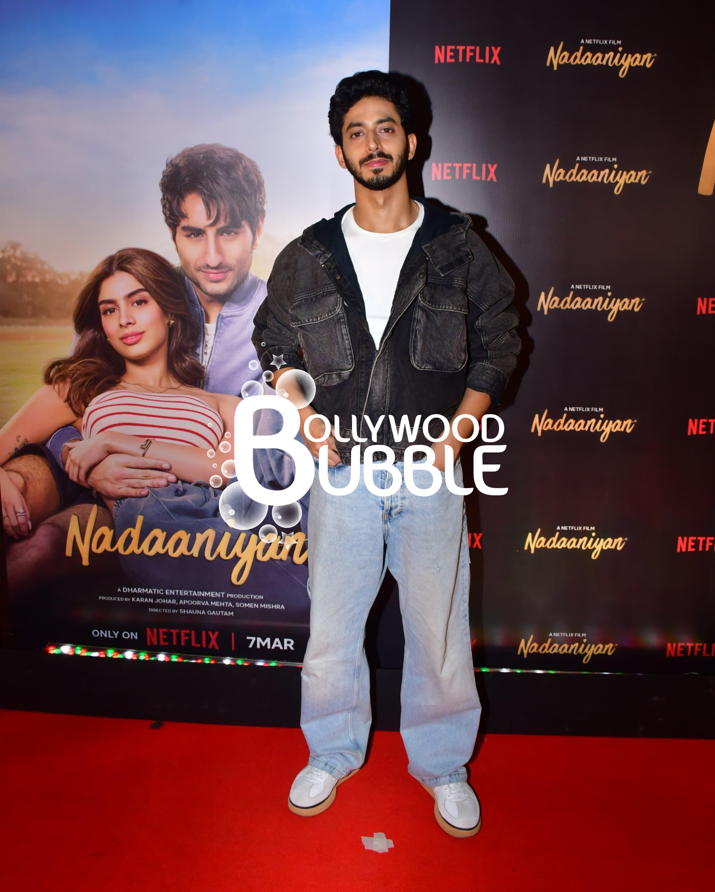 Mihir Ahuja at Nadaaniyan screening