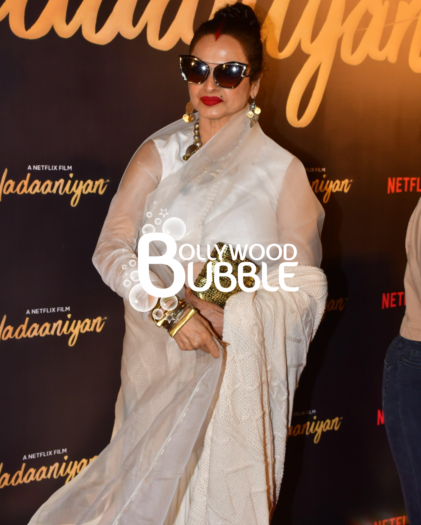 Rekha at Nadaaniyan screening