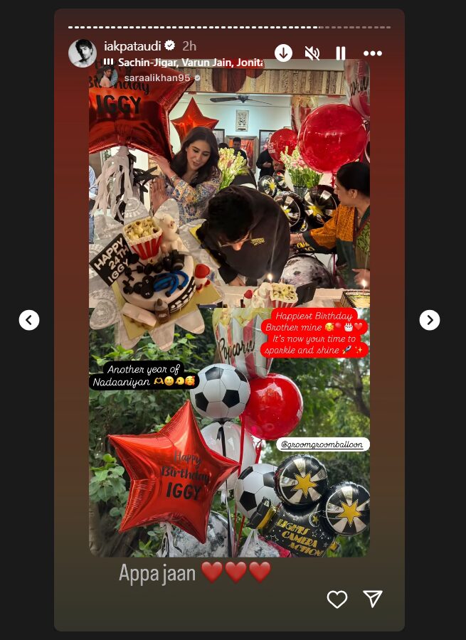 Sara Ali Khan wishes Ibrahim Ali Khan