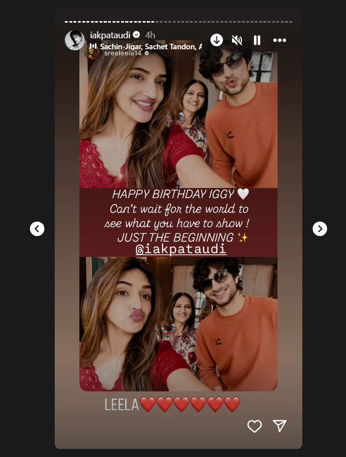 Sreeleela wishes Ibrahim Ali Khan
