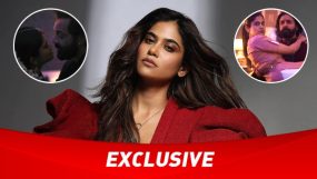 aaditi s pohankar, bobby deol, chandan roy sanyal, aashram intimate scenes,