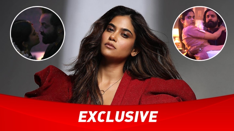 aaditi s pohankar, bobby deol, chandan roy sanyal, aashram intimate scenes,