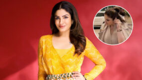 raveena tandobn, gold earring, pap,