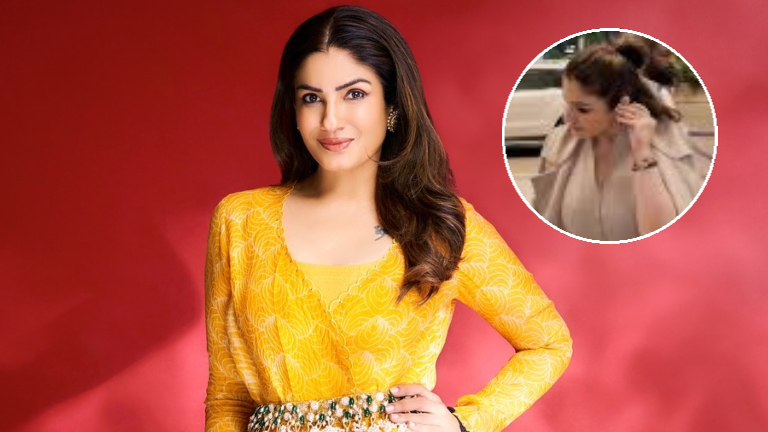 raveena tandobn, gold earring, pap,