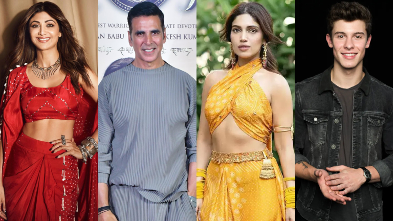 shilpa shetty, akshay kumar, bhumi pednekar, shawn mendes,