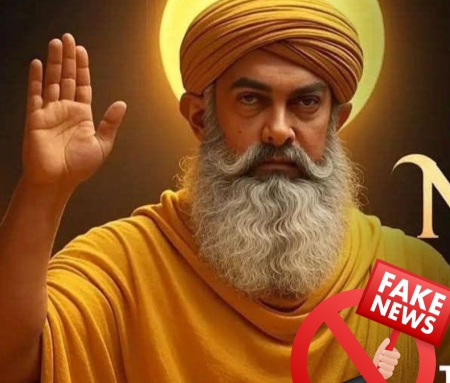 Aamir Khan FAKE AI image as Guru Nanak
