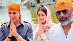 Akshay, Ananya and Madhavan at golden temple