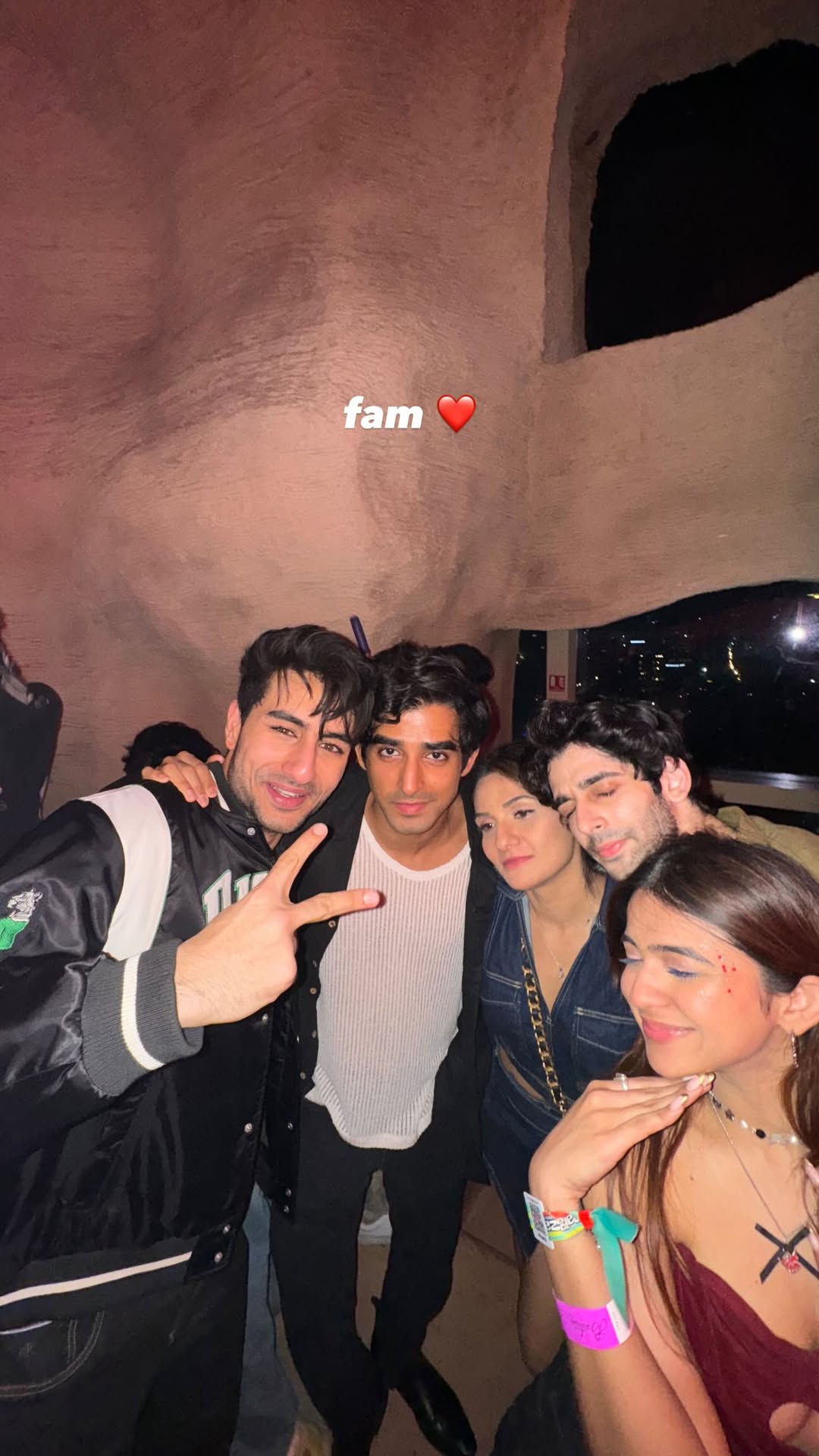 Apoorva with Ibrahim Ali Khan