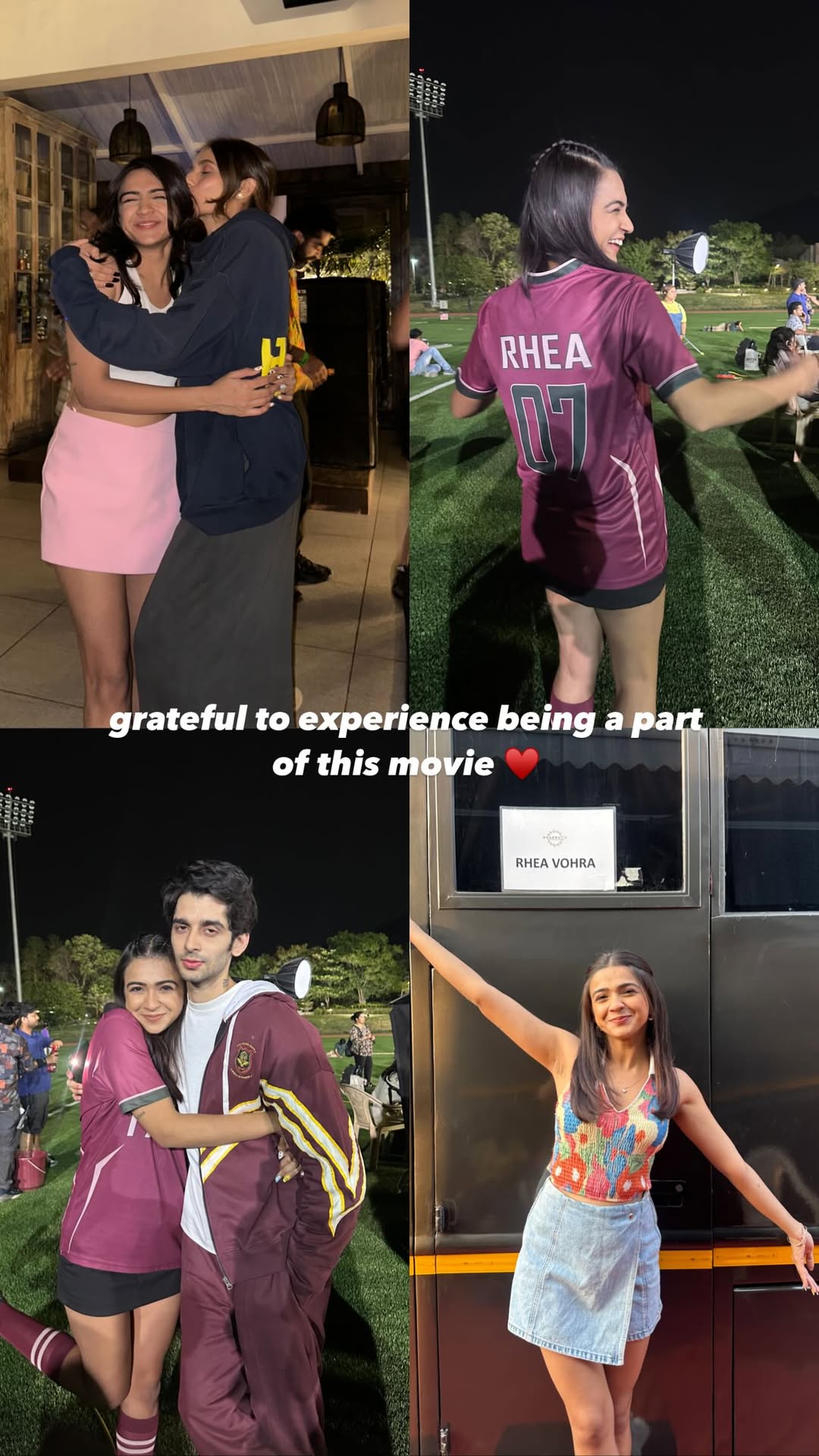 Apoorva writes grateful to be a prt of this movie