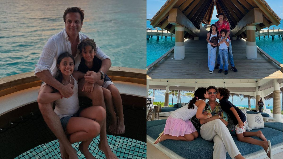 Fardeen Khan with Kids in Maldives