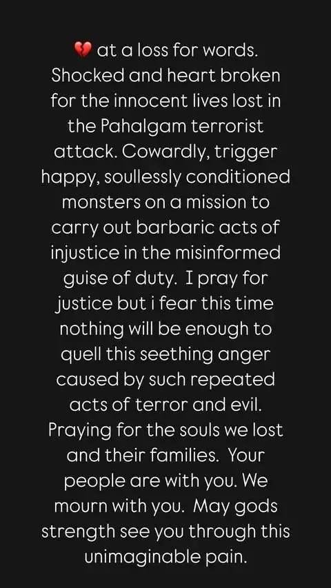 Janhvi Kapoor On Pahalgam Terror Attack