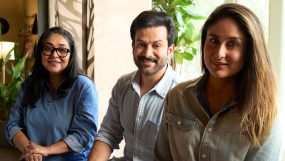 Kareena Kapoor, Prithviraj Sukumaran and Meghna Gulzar
