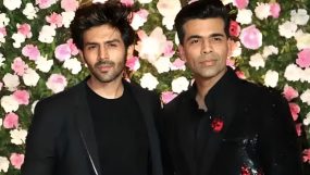 Kartik Aaryan and Karan Johar