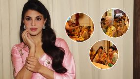 Jacqueline Fernandez Seeks Blessings At Siddhivinayak Temple