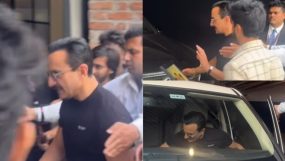 saif ali khan, mobbed by fans,