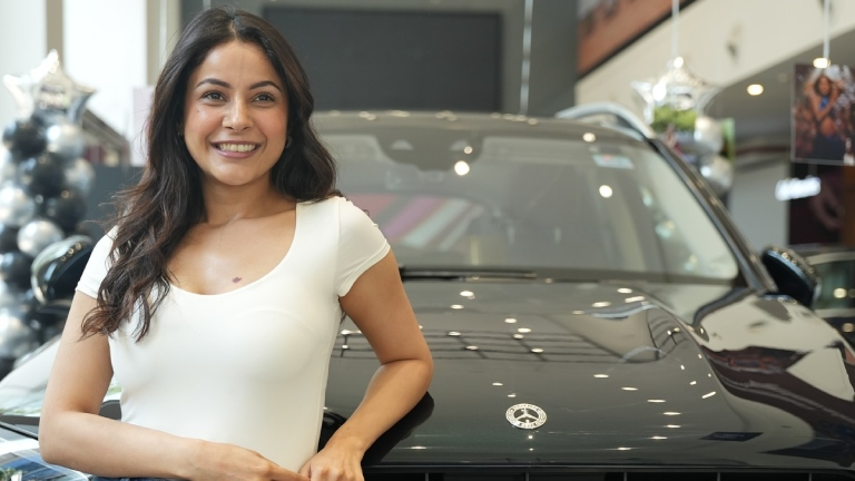 shehnaaz gill, luxury car,