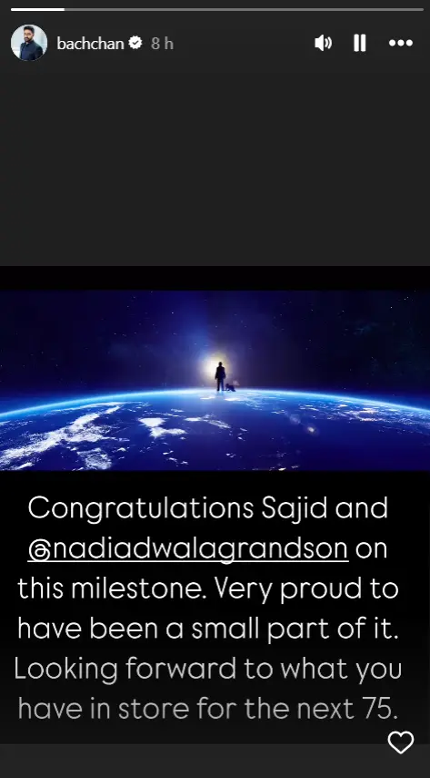 Abhishek Bachchan Celebrate 75 Years Of Nadiadwala Grandson Entertainment