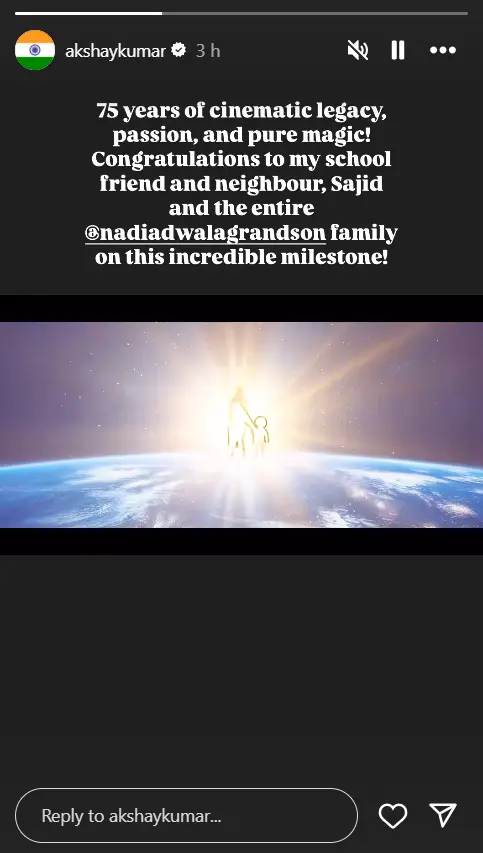 Akshay Kumar Celebrate 75 Years Of Nadiadwala Grandson Entertainment