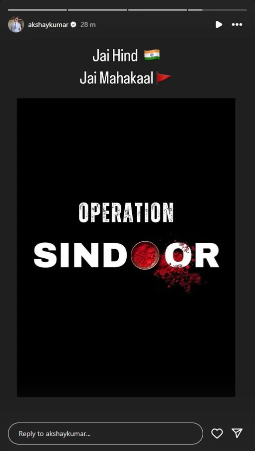 Akshay Kumar Reacts To Operation Sindoor