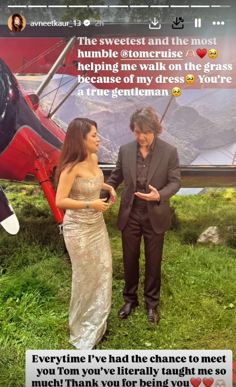Avneet Kaur And Tom Cruise