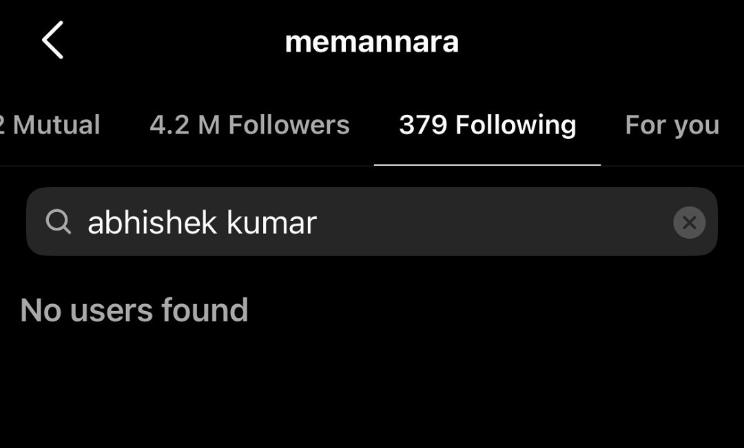 Manara and Abhishek spark rift rumours