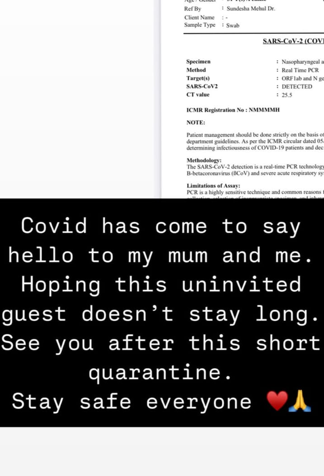 Nikita Dutta Instagram story