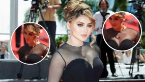 Urvashi Rautela Suffers MAJOR Wardrobe Malfunction In Black Taffeta Couture Gown At Cannes