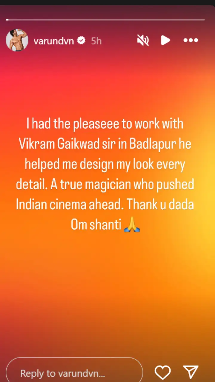 Varun Dhawan On Vikram Gaikwad Death