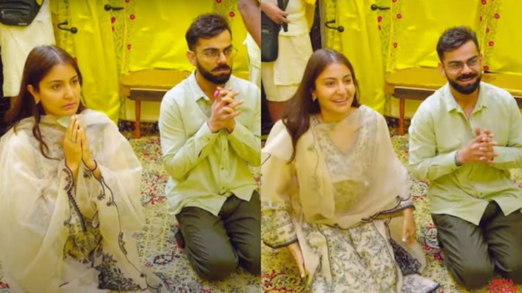 Virat Kohli and Anushka Sharma seek blessing at Vrindavan