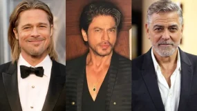 shah rukh khan, george clooney, brad pitt,