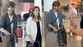 shah rukh khan, met gala 2025, arrives at NY airport,