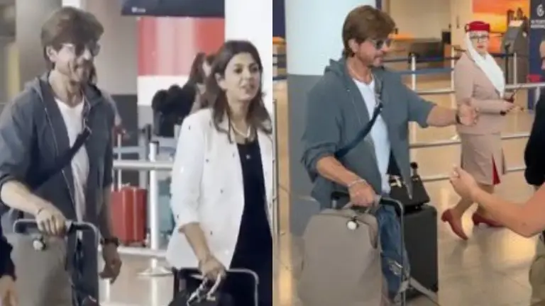shah rukh khan, met gala 2025, arrives at NY airport,