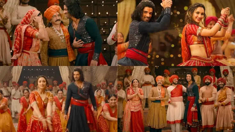 sooraj pancholi, akanksha sharma, kesaro veer legends of somnath, dholida dhol nagada song,