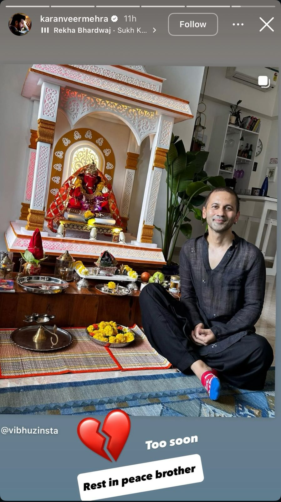 Karan Veer Mehra Instagram Story