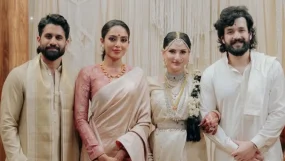 Family Moment! Naga Chaitanya, Sobhita Dhulipala Welcome Newlyweds Akhil Akkineni And Zainab Ravdjee To The Family With Heartfelt Post - See Pics 