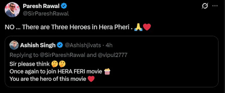 Paresh Rawal's Tweet