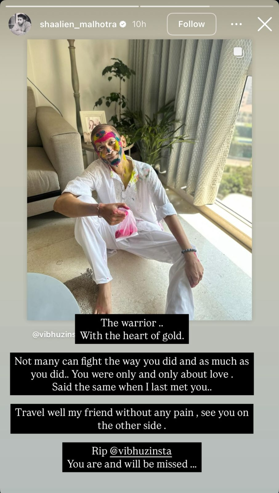 Shalieen Instagram Story